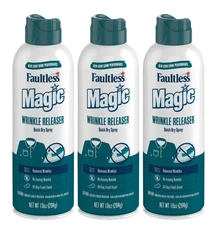 Magic Wrinkle Releaser Spray Fresh Scent – 3 Pack Fabric Refresher
