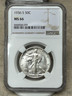 1936-S Walking Liberty Half Dollar - MS66 - NGC - White & Lustrous San Francisco Liberty Walking
