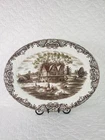 Johnson Brothers Heritage Hall Colonial Overhang Oval Serving Platter Tray