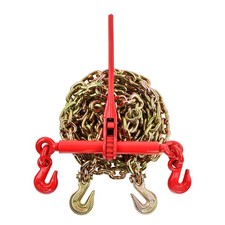 Grade 70 Transport Chain Binder Kit Ratchet Load Binder 5/16'' to 3/8'' 20FT
