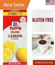Versatile 2 fl oz Pure Lemon Extract for Baking Treats - Kosher