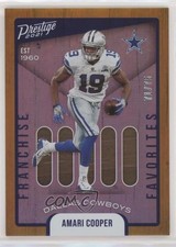 2021 Prestige Franchise Favorites Xtra Points Orange 71/75 Amari Cooper #3 h3a
