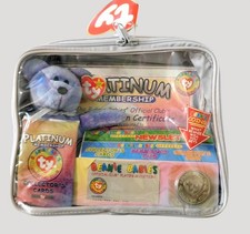 Ty Beanie Babies Platinum Membership Kit Collectors Bear Accessories Set Case