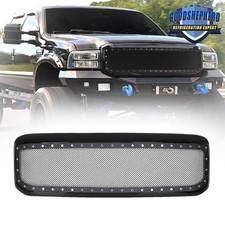 Main Front Grill Gloss Blk Steel Mesh Design For Ford F250f350 Excursion 99-04