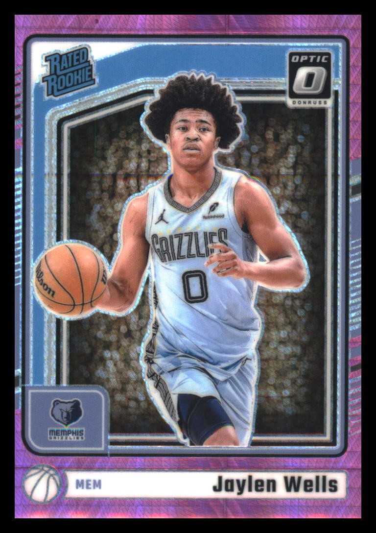 2024-25 Donruss Optic #252 Jaylen Wells Hyper Pink