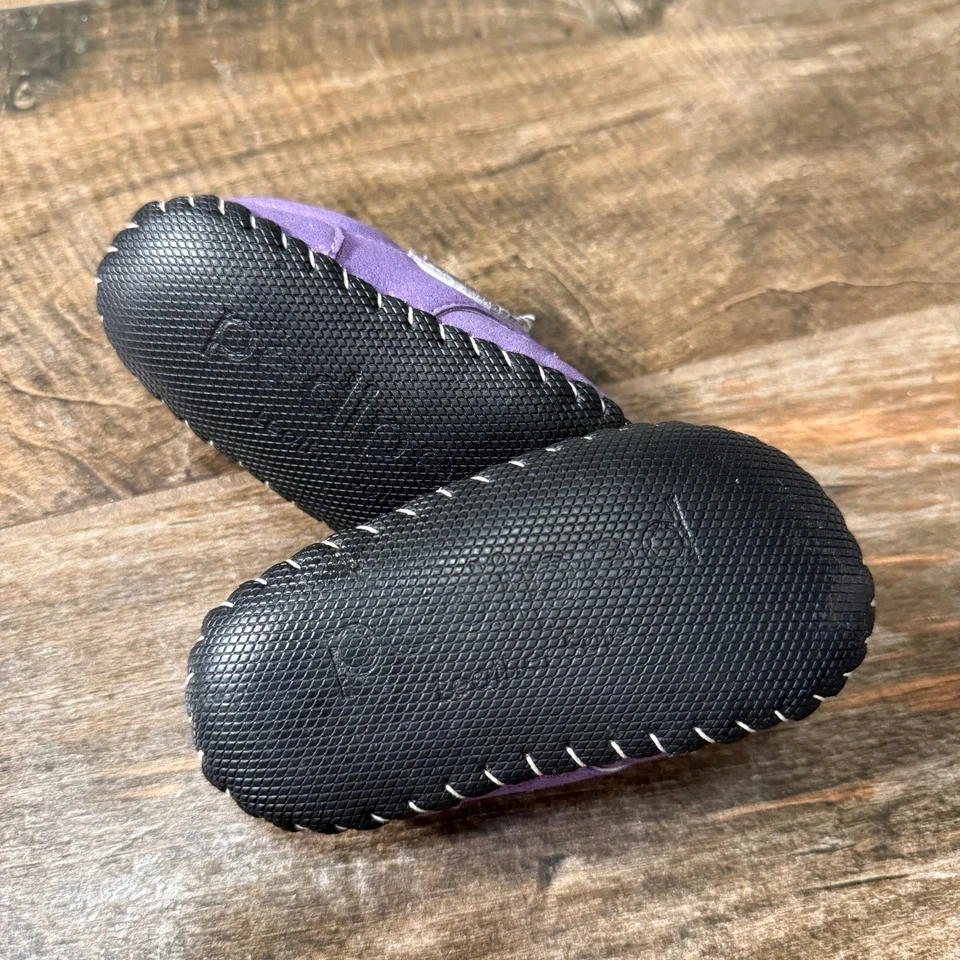 Zapatos Mary Jane Pediped Olivia Floral Lavanda Cuero Brillante, 12-18 meses Foto 4 de 4