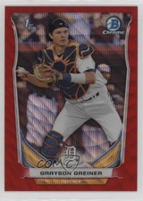 2014 Bowman Draft Chrome Red Wave Refractor 2/25 Grayson Greiner #CDP99 nd3
