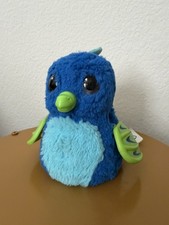 Hatchimals Draggle Blue Dragon Bird Plush 5.5 Spin Master Stuffed Animal