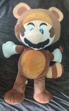 Jumbo 36” Good Stuff Super Mario Tanooki Plush Bean Bag 3" Tall w Tags Nintendo 