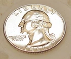 1961 D Brilliant Uncirculated Quarter 90%   Blazing Cartwheel Luster #1210 ~ 14