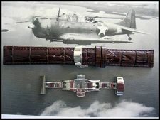 18mm Deploy Buckle Push Button Release Butterfly Clasp 316L SS IW SUISSE US ship