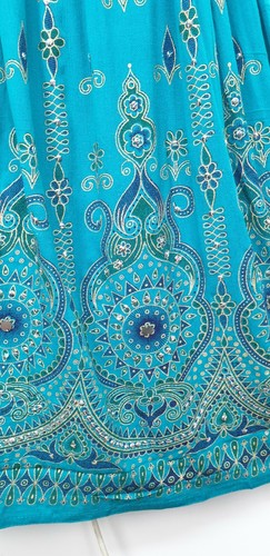 Sequin Party Skirt Summer Bohemian Maxi New Hippie Long 8 10 12 14 16 18 20 22 - Picture 30 of 85