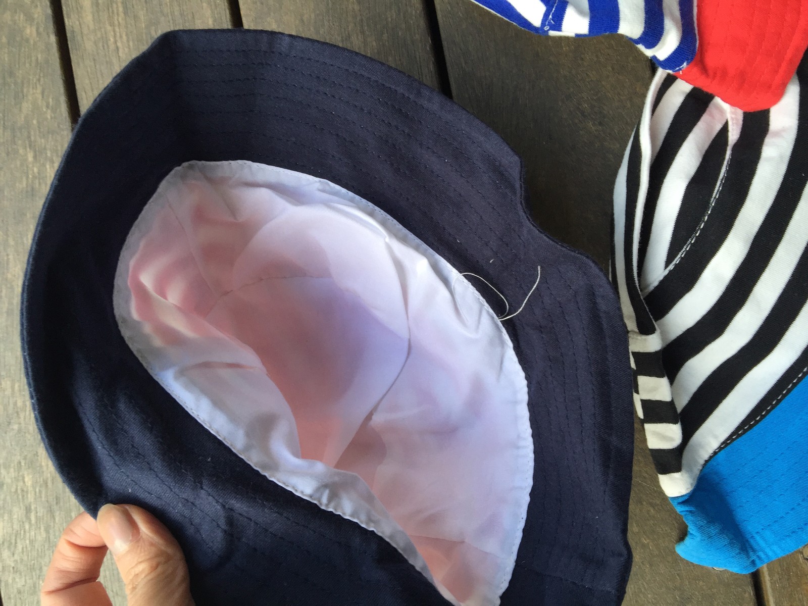1 Girls Boys Kids children Cotton Stripe Bunny Bucket Sun Hat beach outdoor Cap image 5