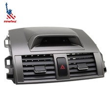 Center Dash A/C Air Vent Outlet Panel with Clock for 2009-2013 Toyota Corolla