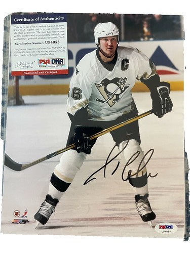 Mario Lemieux Pittsburgh Penguins Facsimile Autographed Hockey Jersey - Men's XL