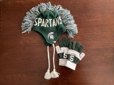 Michigan State Spartan Youth Hat and Gloves