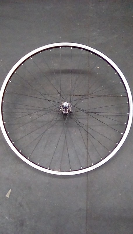 WheelMaster 26" Alloy Disc Single Wall MTB Wheel - Rear - silver bolt on
