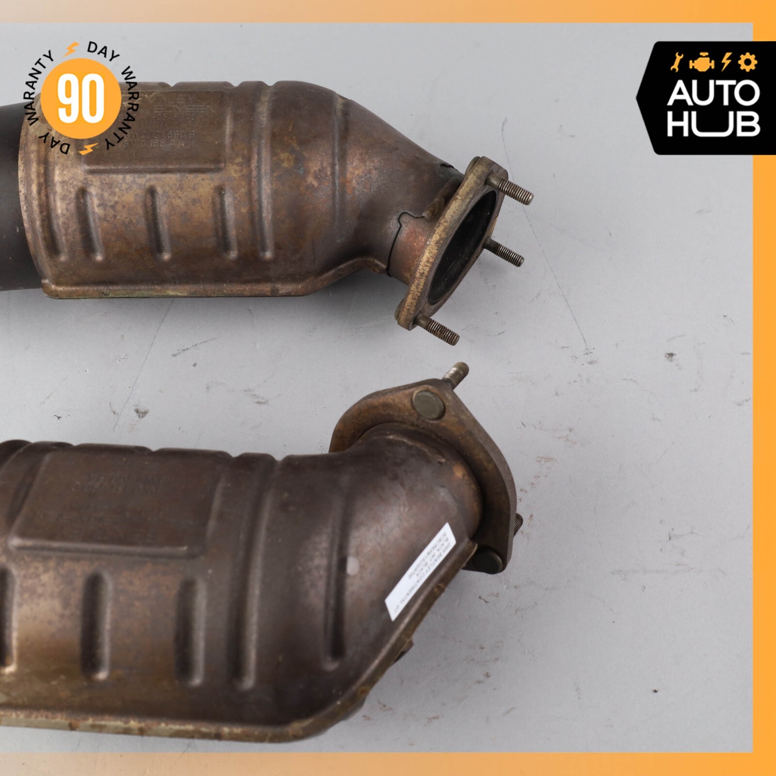 03-06 Bentley Continental GT Flying Spur Exhaust Downpipe Left & Right Set OEM