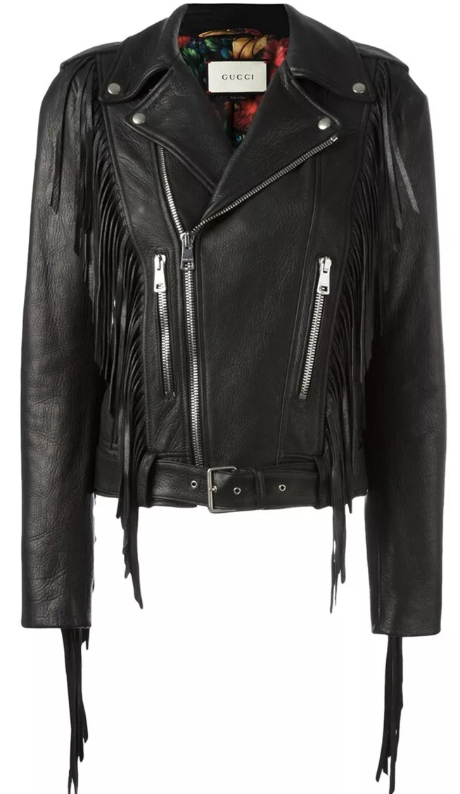 Veste de motard en cuir punk Gucci taille 44/L neuve avec étiquettes