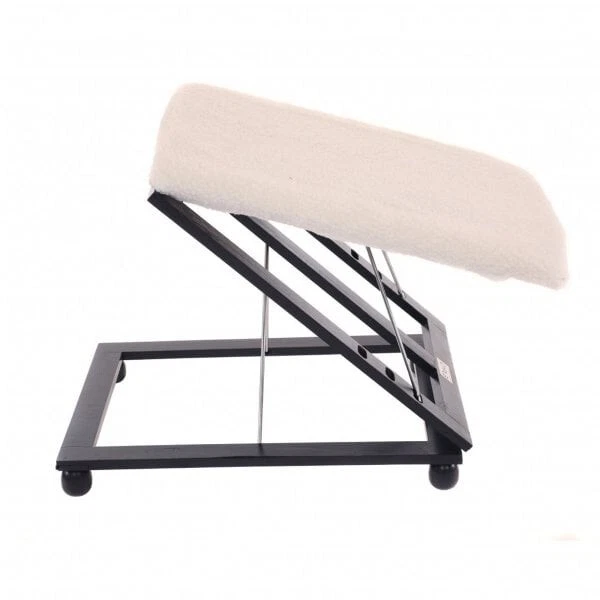 Adjustable Folding Cushion Padded Footstool Foot Rest - Image 4 of 4