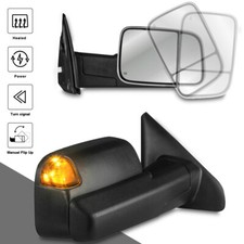 Pair Power Heated Tow Mirrors Led Signal For 03-08 Dodge Ram 1500 2500 3500