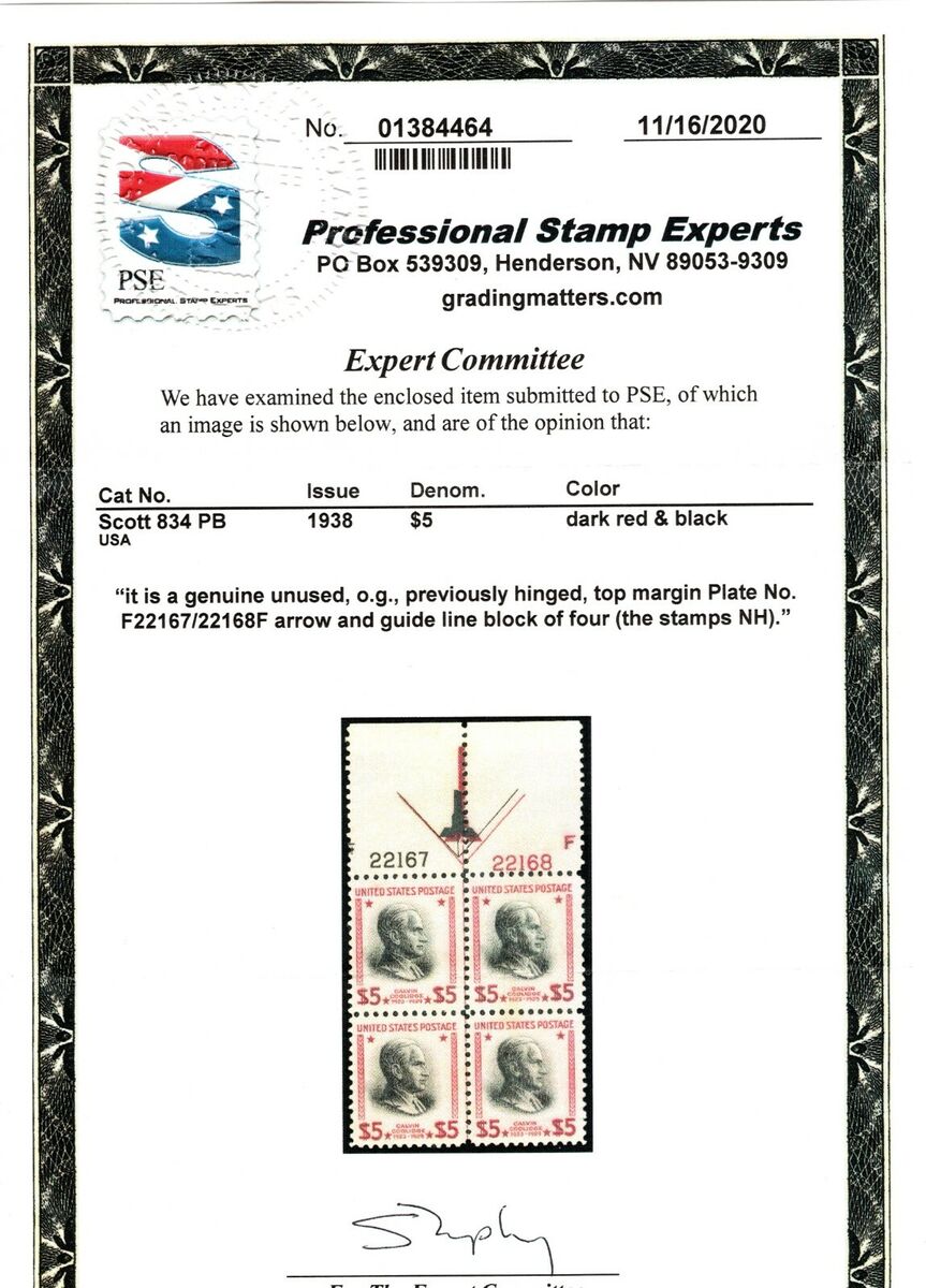 MOstamps - US #834 Mint OG PH PB Dark Red & Black variety MOstamps - US #834 Mint OG PH PB Dark Red & Black variety