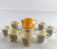 Get Along Gang Drink Pitcher Mini Cup Set Mug Vintage 1984 American Greetings