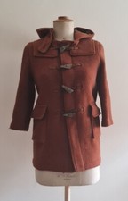 Vintage 1960s Gloverall Duffle Coat Cropped Short Fitting Petite Uk 8-10 Aprox