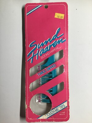 Vintage Sund Haaren Touch Me Tips Twice Dipped Wave Comb 1986 New Teal NOS