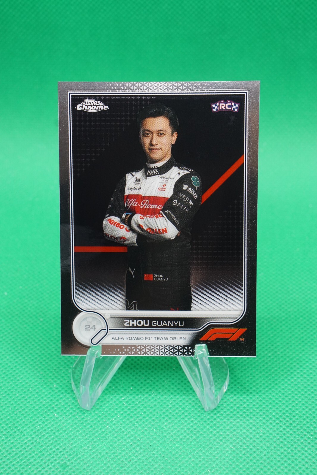 (3 Cards) 2022 Topps Chrome F1 Racers #65 Zhou Guanyu CDW