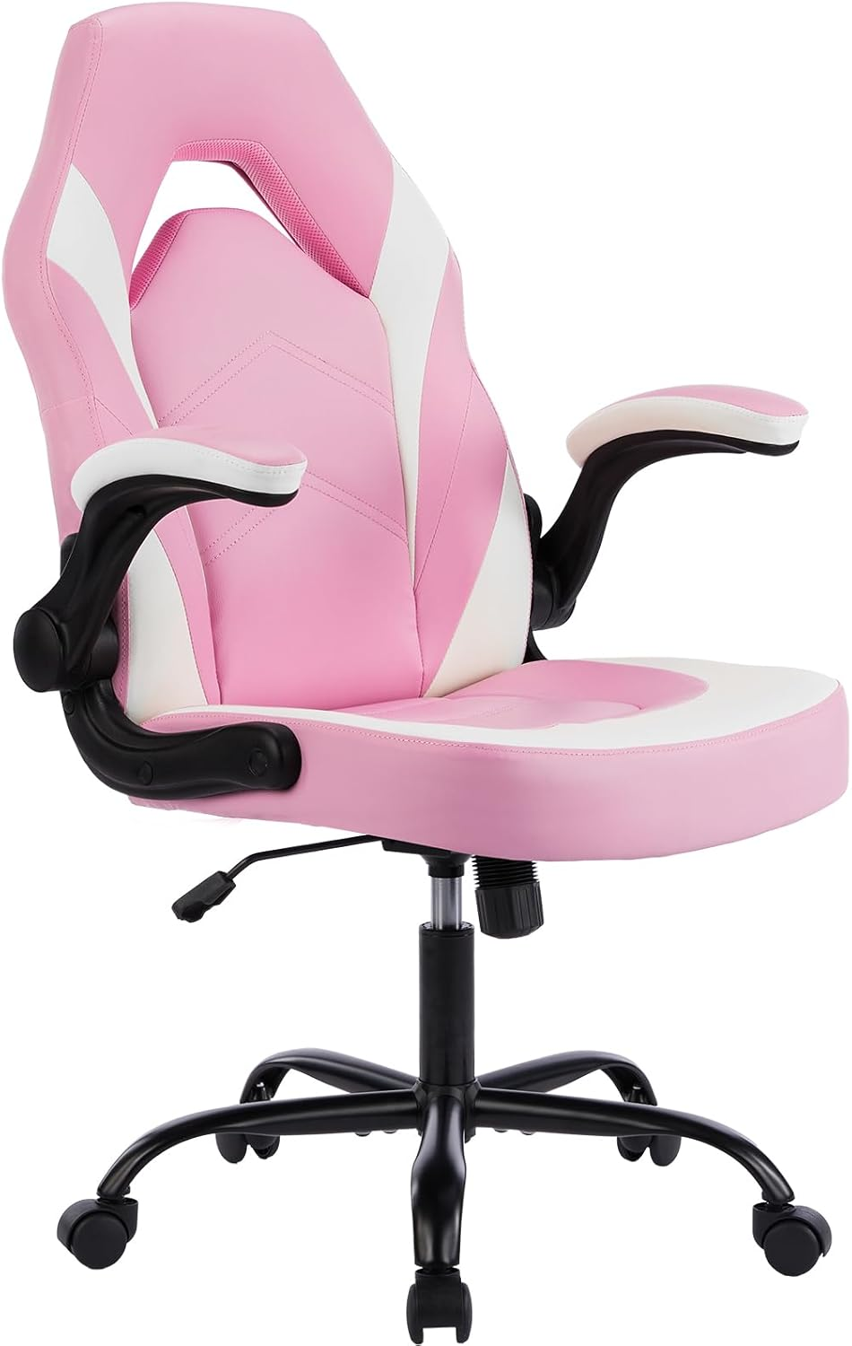 Ergonomic Gaming Chair for Adults and Teens, Adjustable, Lumbar Support, Pink-image