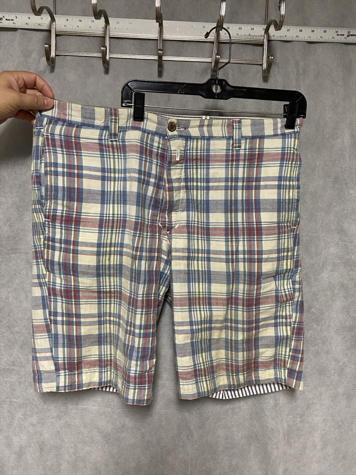 Tailor Vintage Men Reversible Short 38 Purple Blue Se… Gem