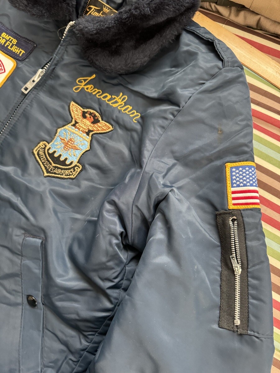 り*ゅ様 Timber King U.S. Air Force ジャケット TIMBER KING S US AIR FORCE EMBROIDERED JACKET EXCELLENT ROOMY