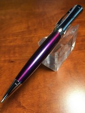 Cross Parasol Chrome and Violet Twist Ballpoint Pen