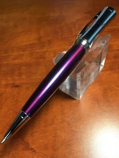 Cross Parasol Chrome and Violet Twist Ballpoint Pen