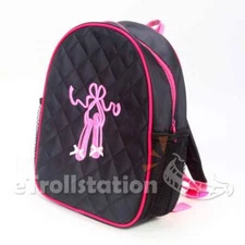 Lovely Girls Large Black Backpack Dance Bag Pink Ballet ShoesTap Quilted Dress