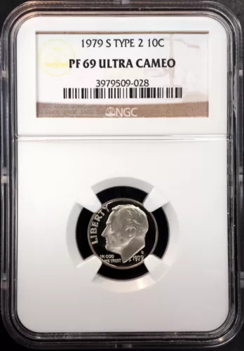 1979 S Type 2 Proof Roosevelt Dime certified PF 69 Ultra Cameo by NGC!!