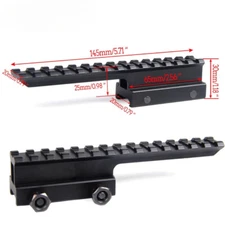 High Profile 1 inch Scope Riser Mount Base Mount 20mm to 20mm Picatinny Rail