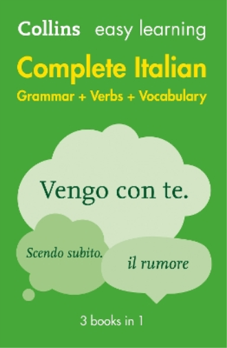 Easy Learning Italian Complete Grammar, Verbs and Vocabulary (3 book (Tascabile)