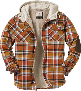 mountain ridge hooded flannel jacket