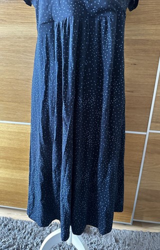 Damen Crew Clothing Edith Wickel Jerseykleid marineblau gepunktet UK 12 neu mit Etikett UVP 65,00 £ - Bild 3 von 10