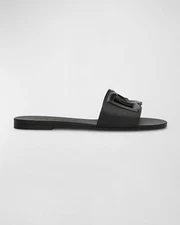 Dolce & Gabbana Women’s Cut-Out Slide Sandal – Bold Leather Edition