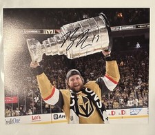 Las Vegas Golden Knights Ben Hutton Signed Stanley Cup NHL 8x10 Photo COA