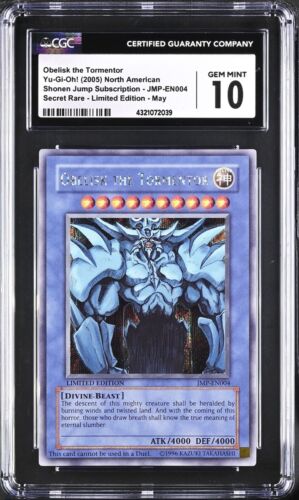 Yu-Gi-Oh! 2005 Obelisk The Tormentor • God Card Promo Holo Rare GEM MINT 10 CGC - Picture 1 of 5