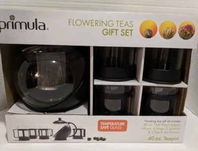 New Primula Flowering Teas Gift Set, Includes 40 Oz Tea Pot