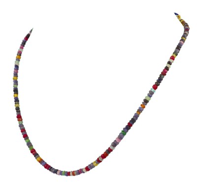 Natural RUBY EMERALD sapphire Bead jade Necklace small Abacus and multi faceted