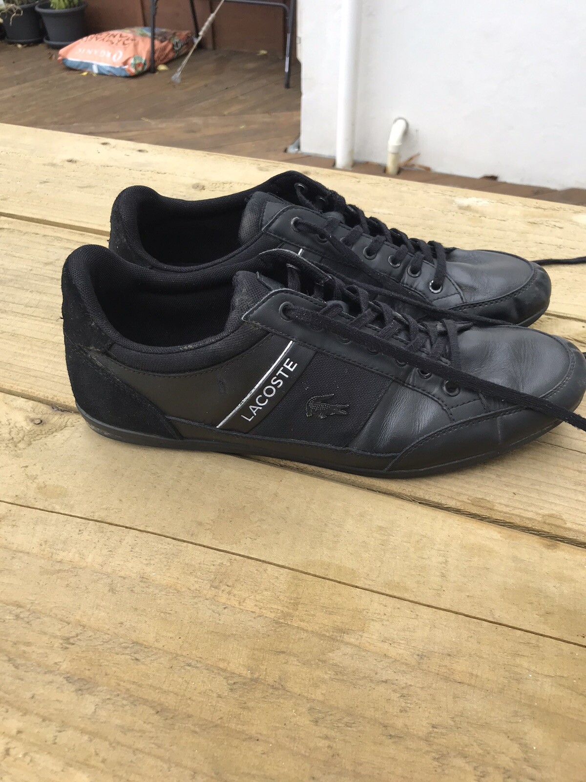 Lacoste Mens Black Chaymon Nappa 