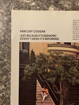 1987 Mercury Cougar XR-7 Parked Steet Front Apartment Building VTG