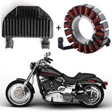 Motorcycle Stator Coil & Regulator Rectifier Fits For Harley Dyna 2008-2016 2009