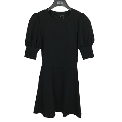 blue dress for baby girl Black Linen Midi Dress | Belted A-Line Short Sleeve